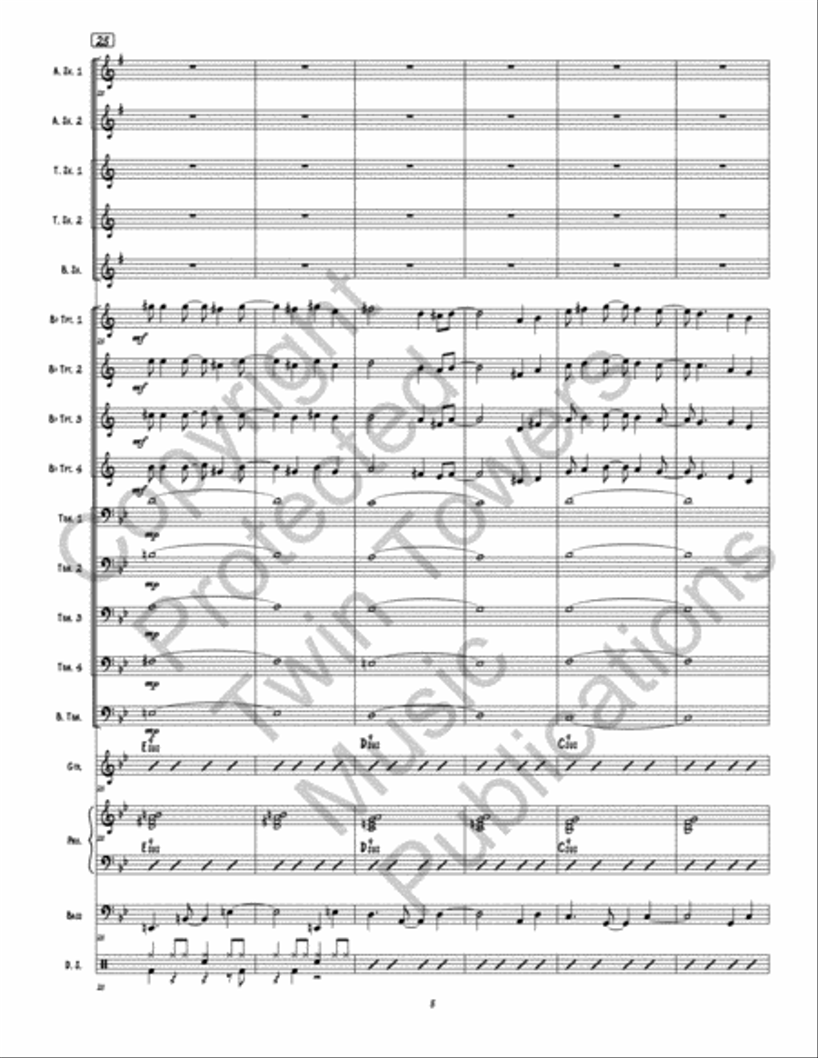 New Beginning 2.0, A New Beginning 2.0, A Jazz Ensemble scores gallery preview page 6