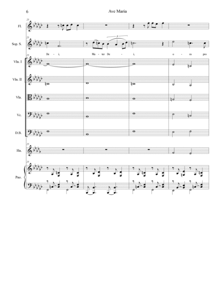 Ave Maria for Soprano Solo (Full Score) image number null