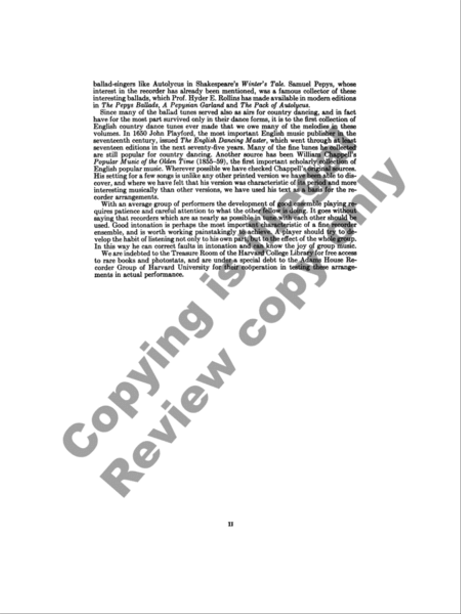 Jacobean & Restoration Musicke for Recorder Recorder scores gallery preview page 15