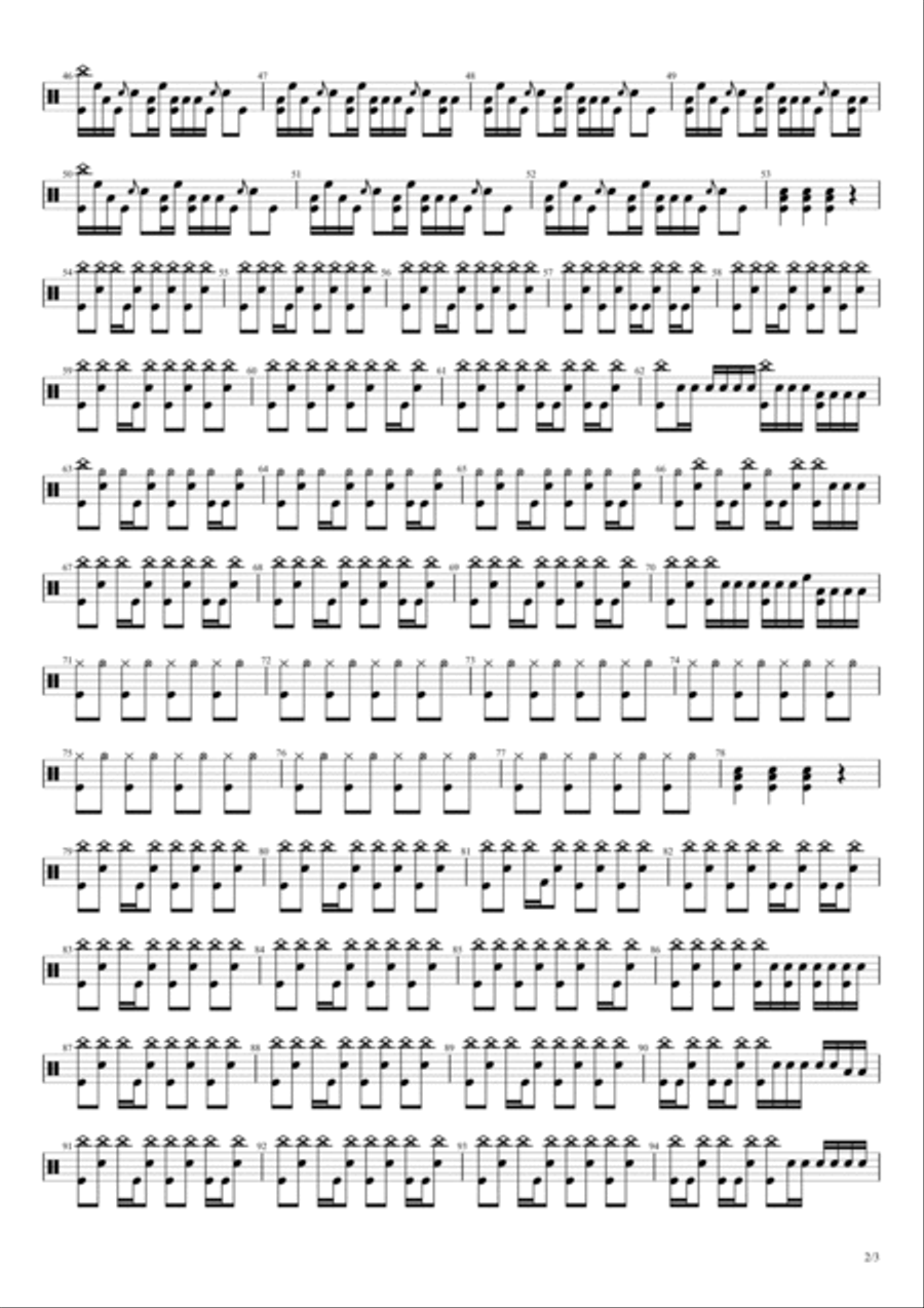 You're Gonna Go Far Kid Drum Set scores gallery preview page 2