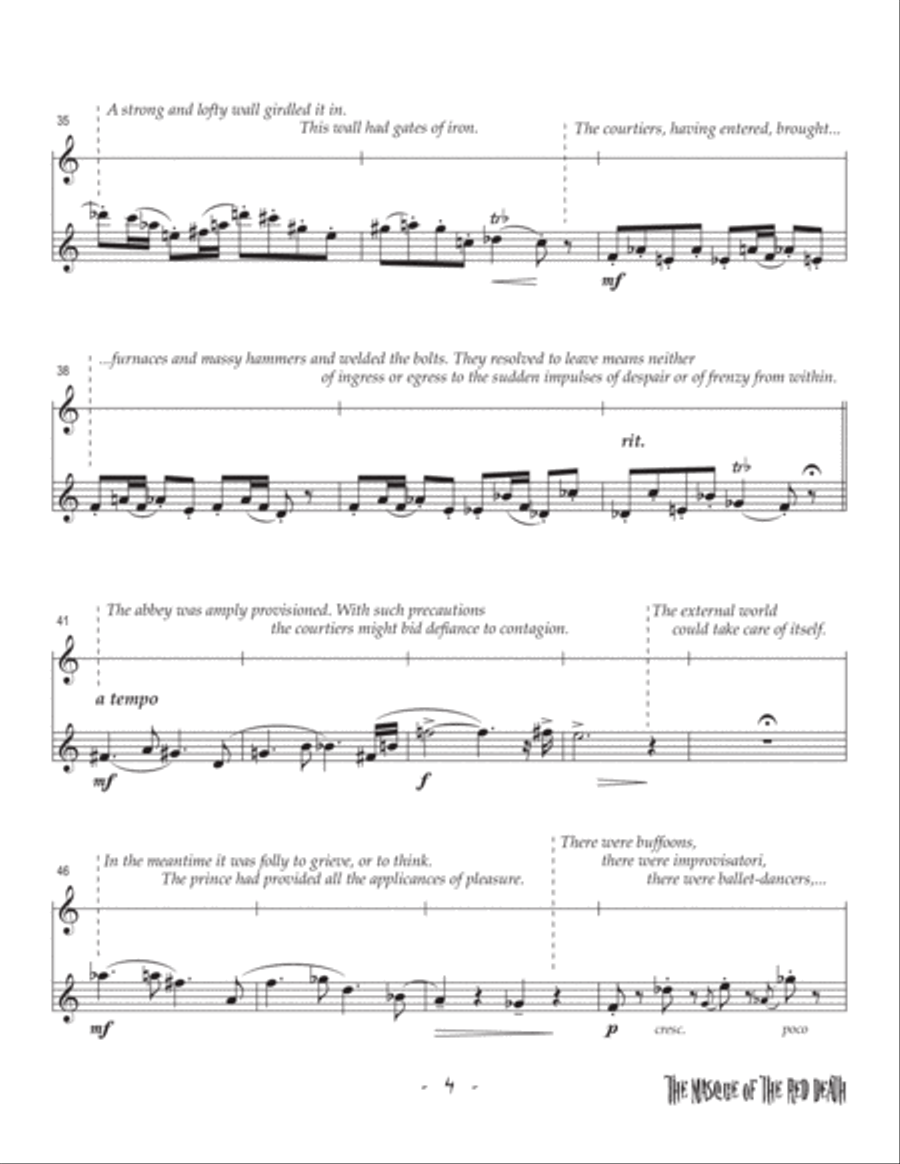 The Masque of the Red Death Chamber Music scores gallery preview page 3