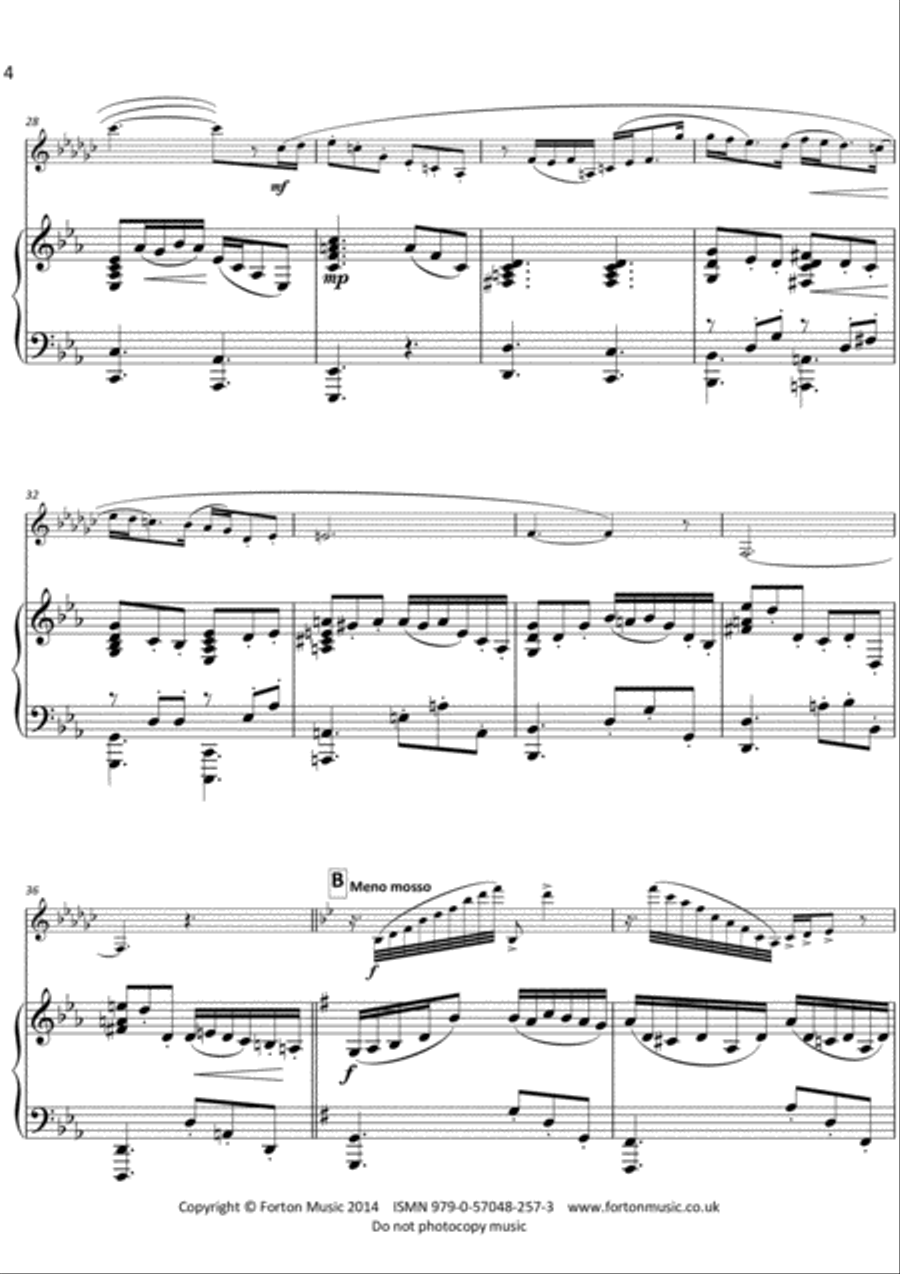 Sonata Capriccio Lirico Set of Parts scores gallery preview page 4