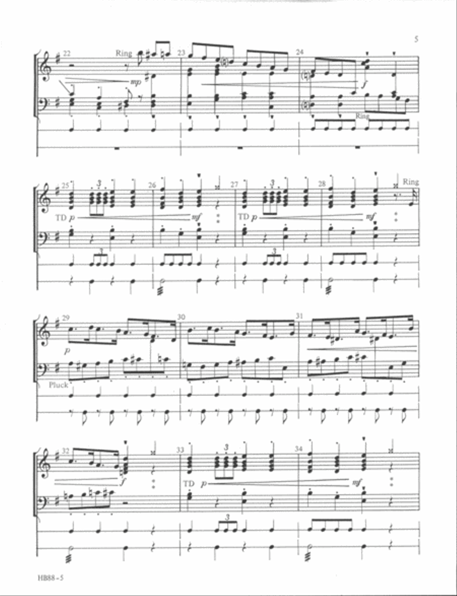 March of the Toy Soldiers Handbell Choir scores gallery preview page 4