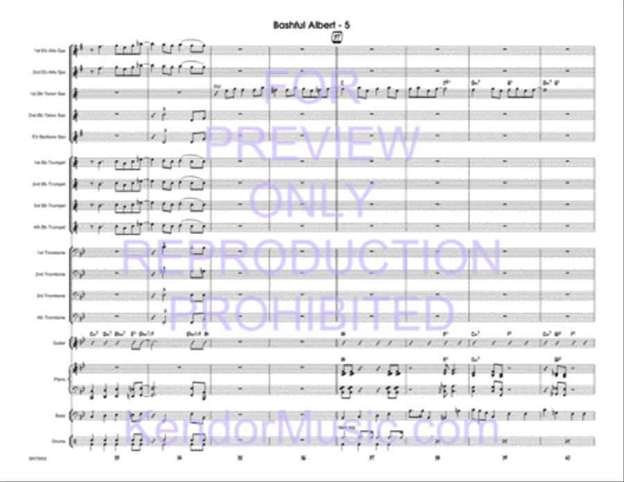 Bashful Albert Jazz Ensemble scores gallery preview page 6