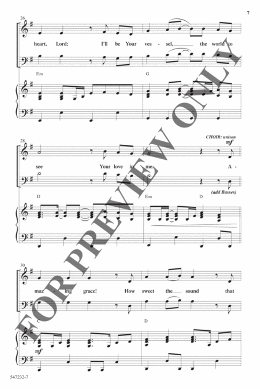 Broken Vessels (Amazing Grace) - Anthem 4-Part scores gallery preview page 6