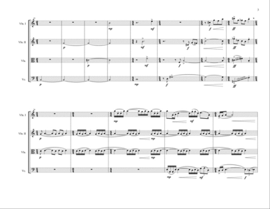gong String Quartet scores gallery preview page 3