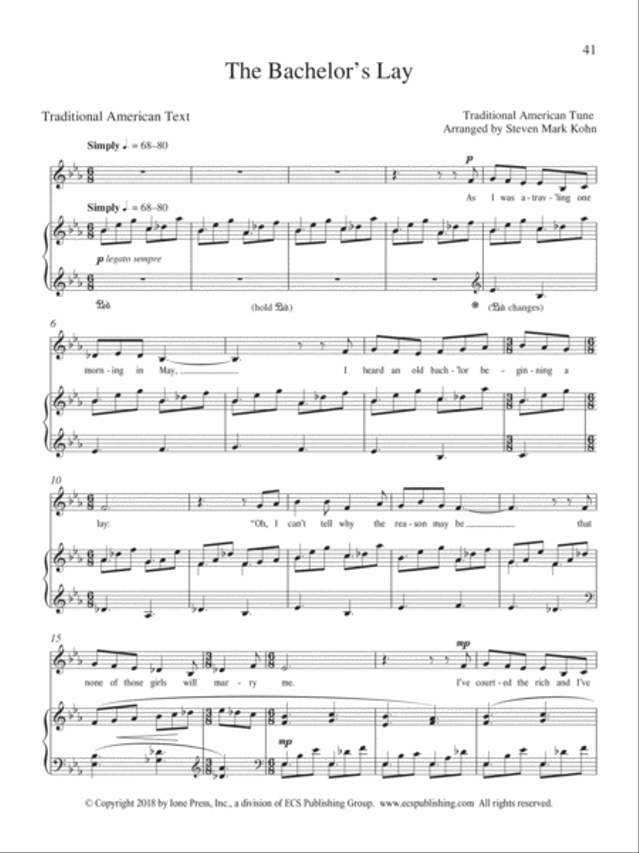 The Bachelor's Lay Low Voice scores gallery preview page 2