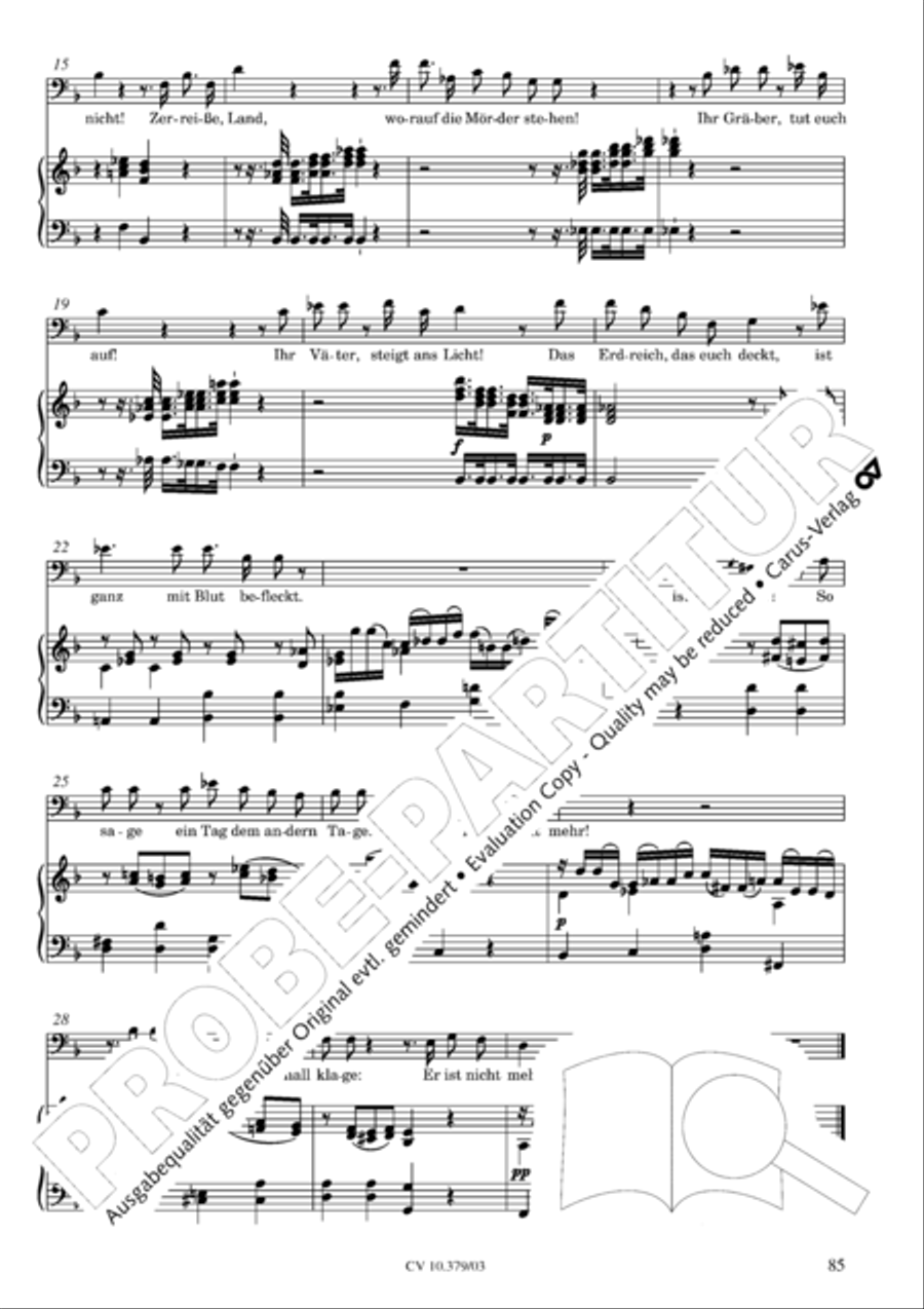 Der Tod Jesu 4-Part scores gallery preview page 86