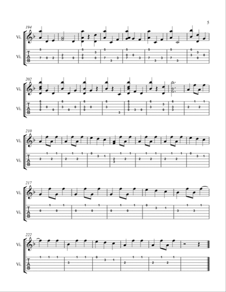 I Surrender Easy Guitar scores gallery preview page 5