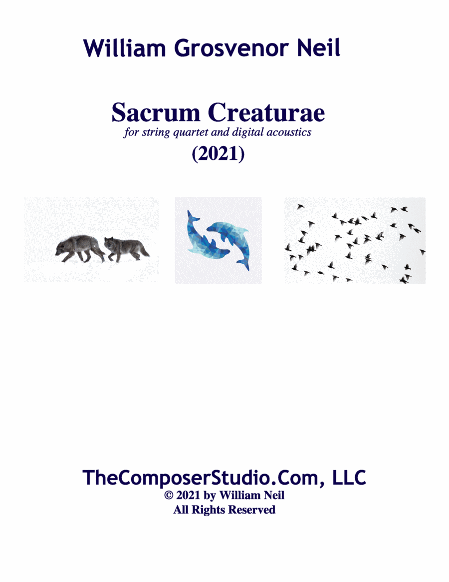 Sacrum Creaturae String Quartet scores gallery preview page 1