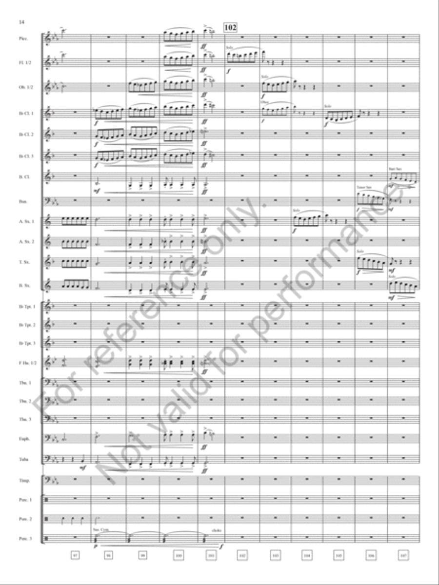 Keynote Address Concert Band scores gallery preview page 15