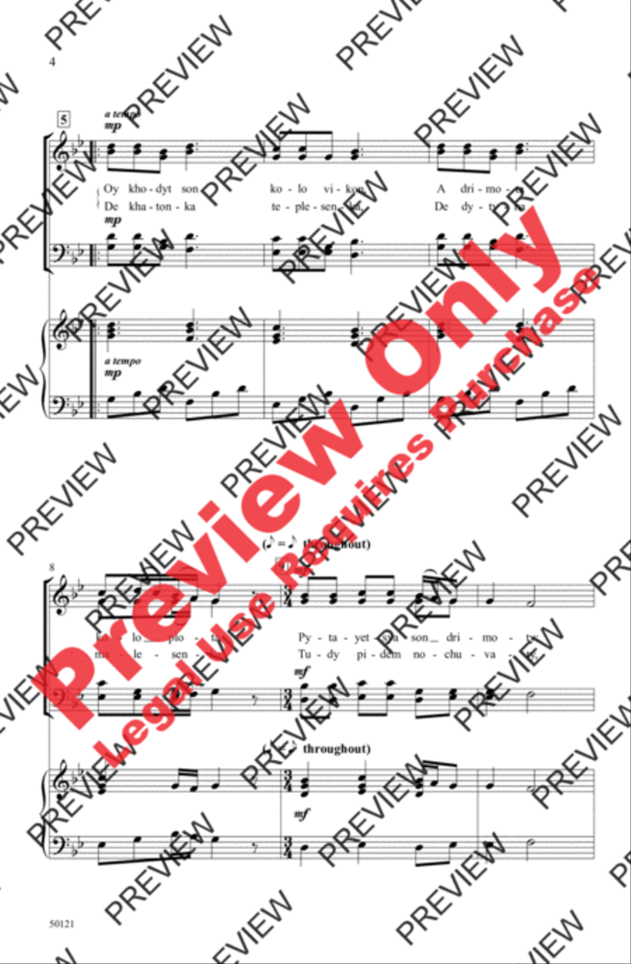 Oy Khodyt Son Oy Khodyt Son 4-Part scores gallery preview page 4