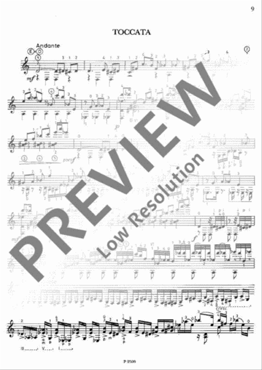 Hommage à Bach Guitar scores gallery preview page 10