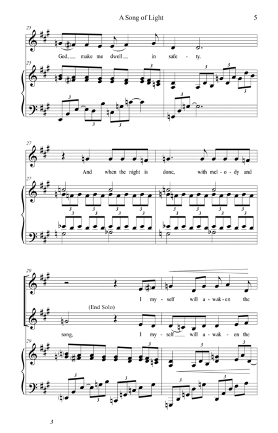 A Song of Light (SSA/piano) - Brenda Portman SSA scores gallery preview page 5