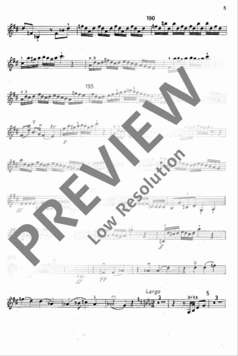 Symphony No. 1 Violin scores gallery preview page 6