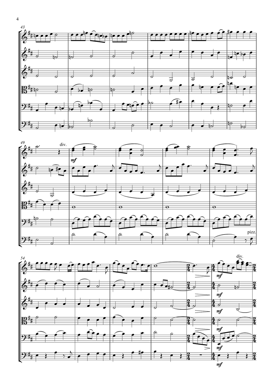 When Christmas Comes To Town from Warner Bros. Pictures' THE POLAR EXPRESS String Orchestra scores gallery preview page 4