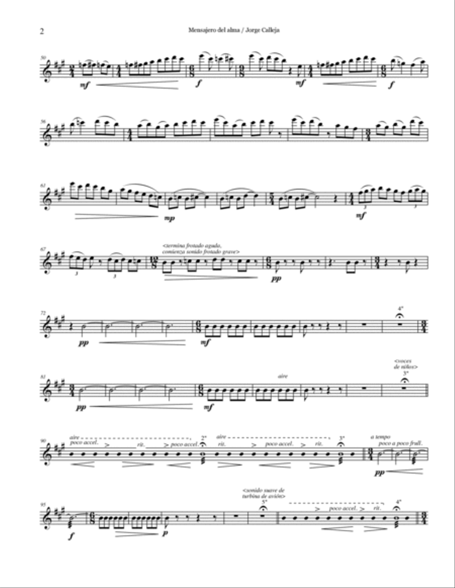 Mensajero del alma (Soul Messenger) Alto Saxophone scores gallery preview page 2