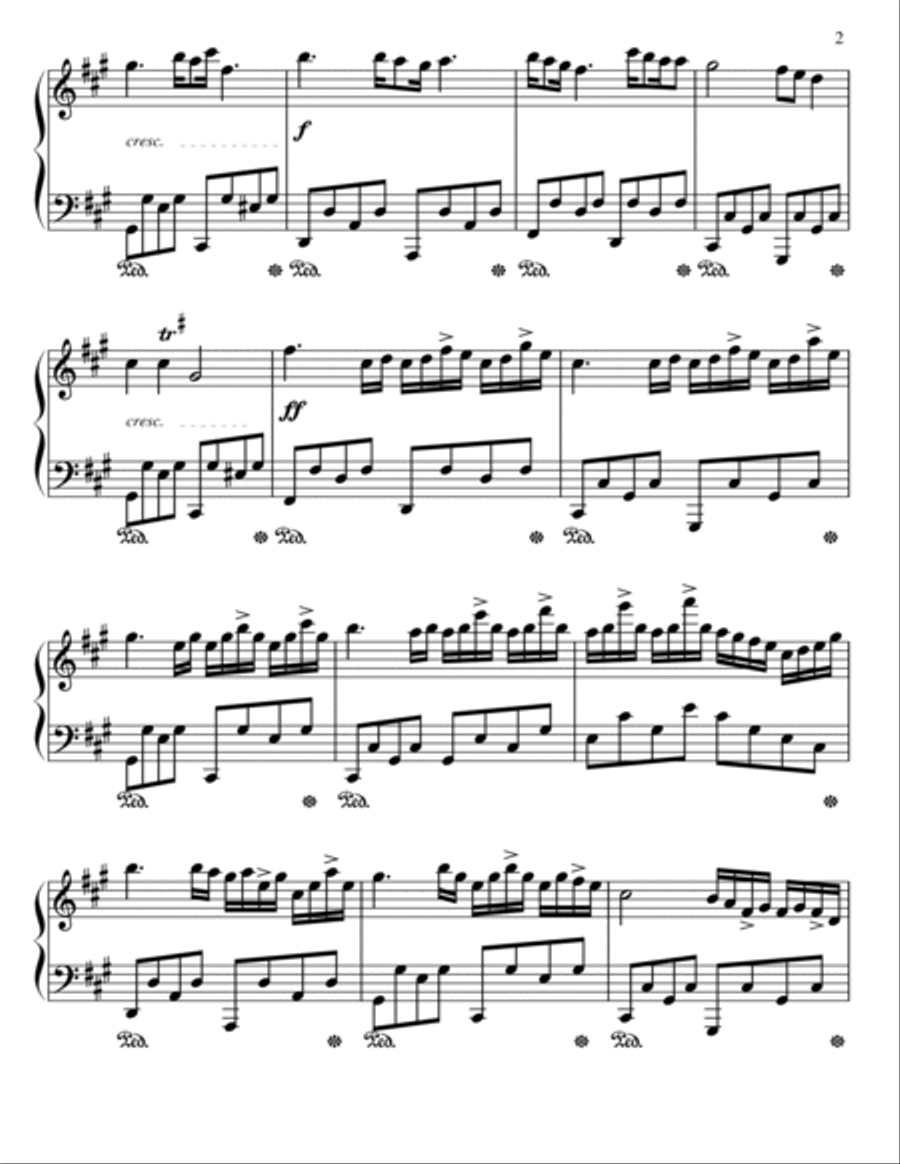 Nocturne No. One in F-Sharp Minor Piano Solo scores gallery preview page 2