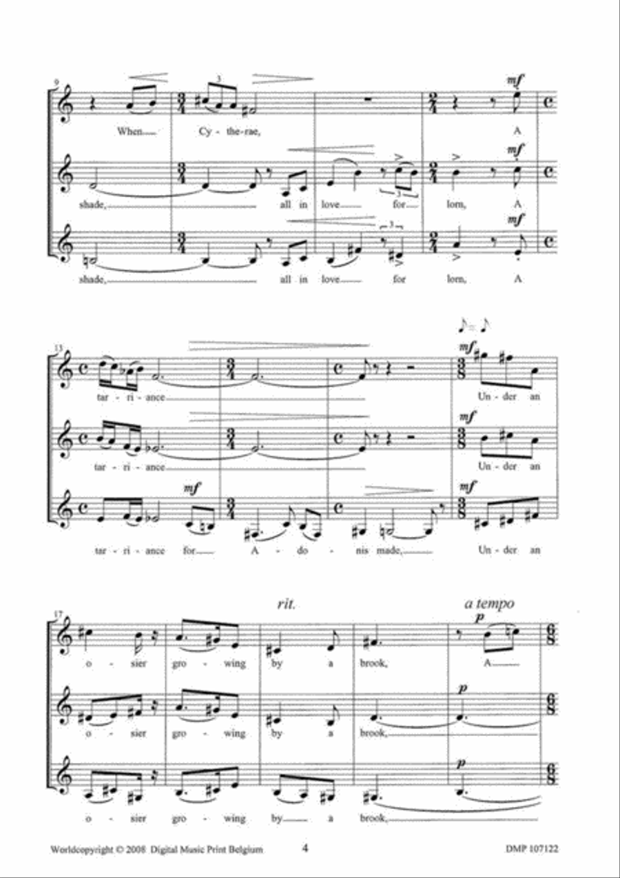 Scarce Had The Sun Scarce Had The Sun Unison Choir scores gallery preview page 3