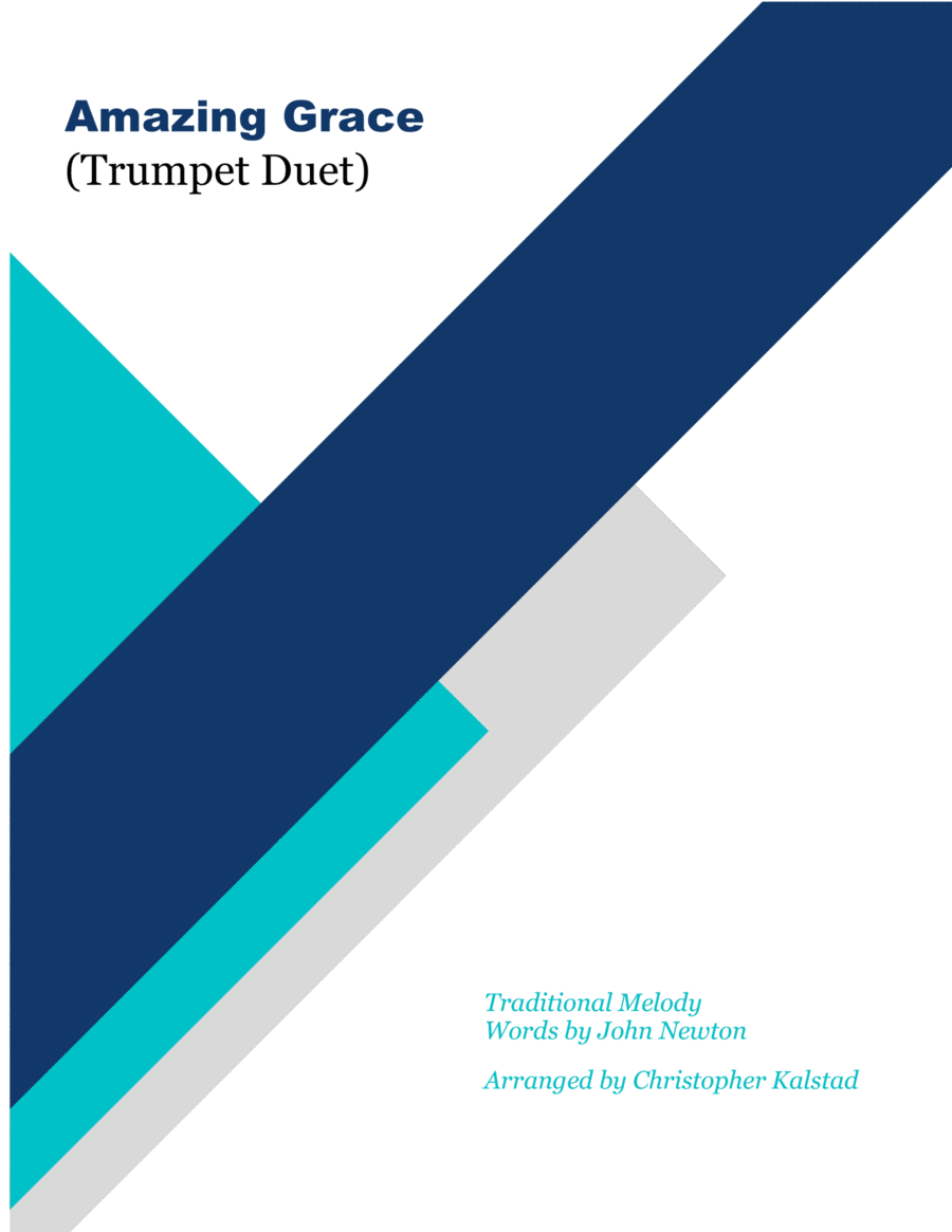 Amazing Grace (Trumpet Duet) Trumpet Duet scores gallery preview page 1