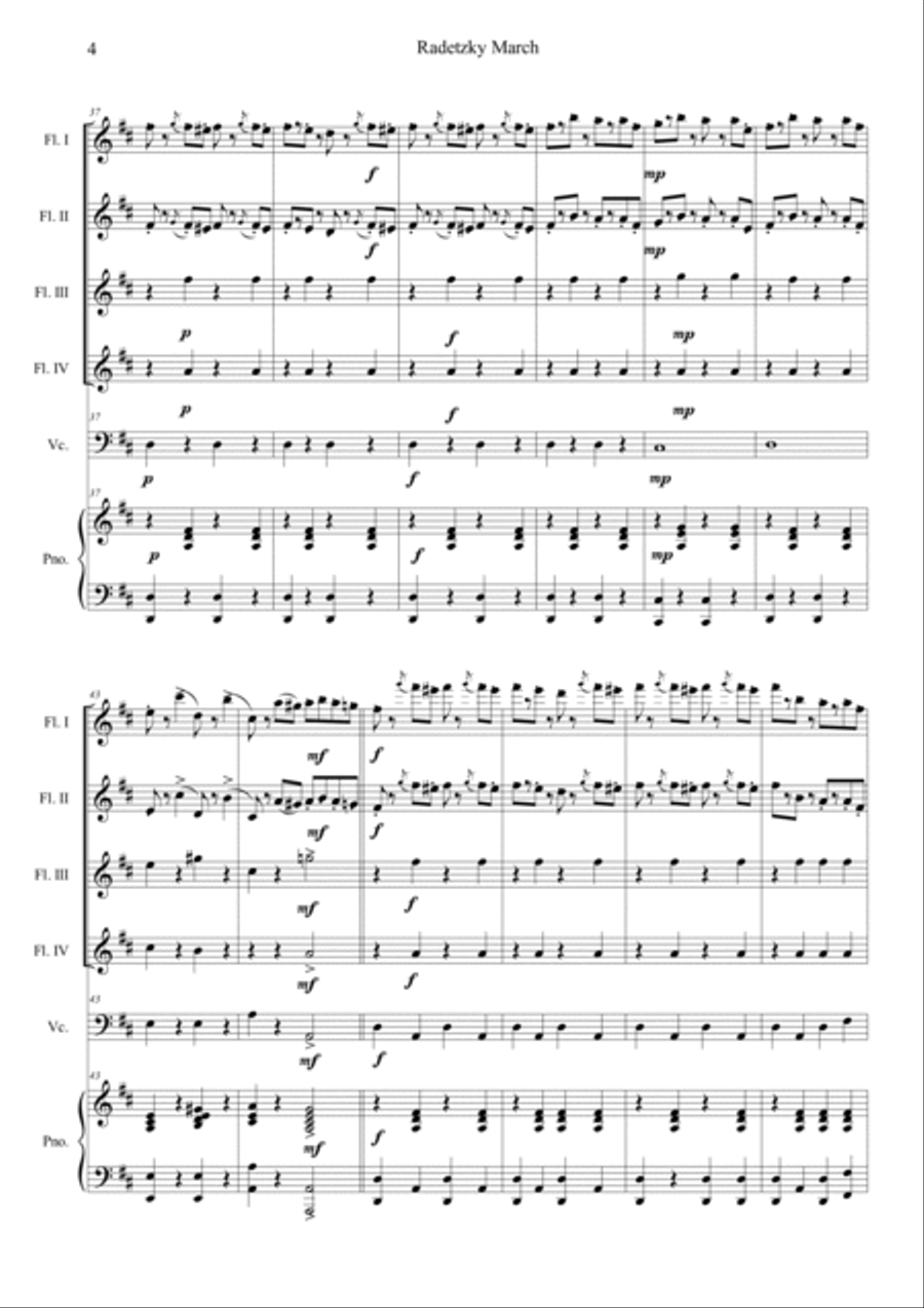 Radetzky Marsch Radetzky Marsch Orchestra scores gallery preview page 4