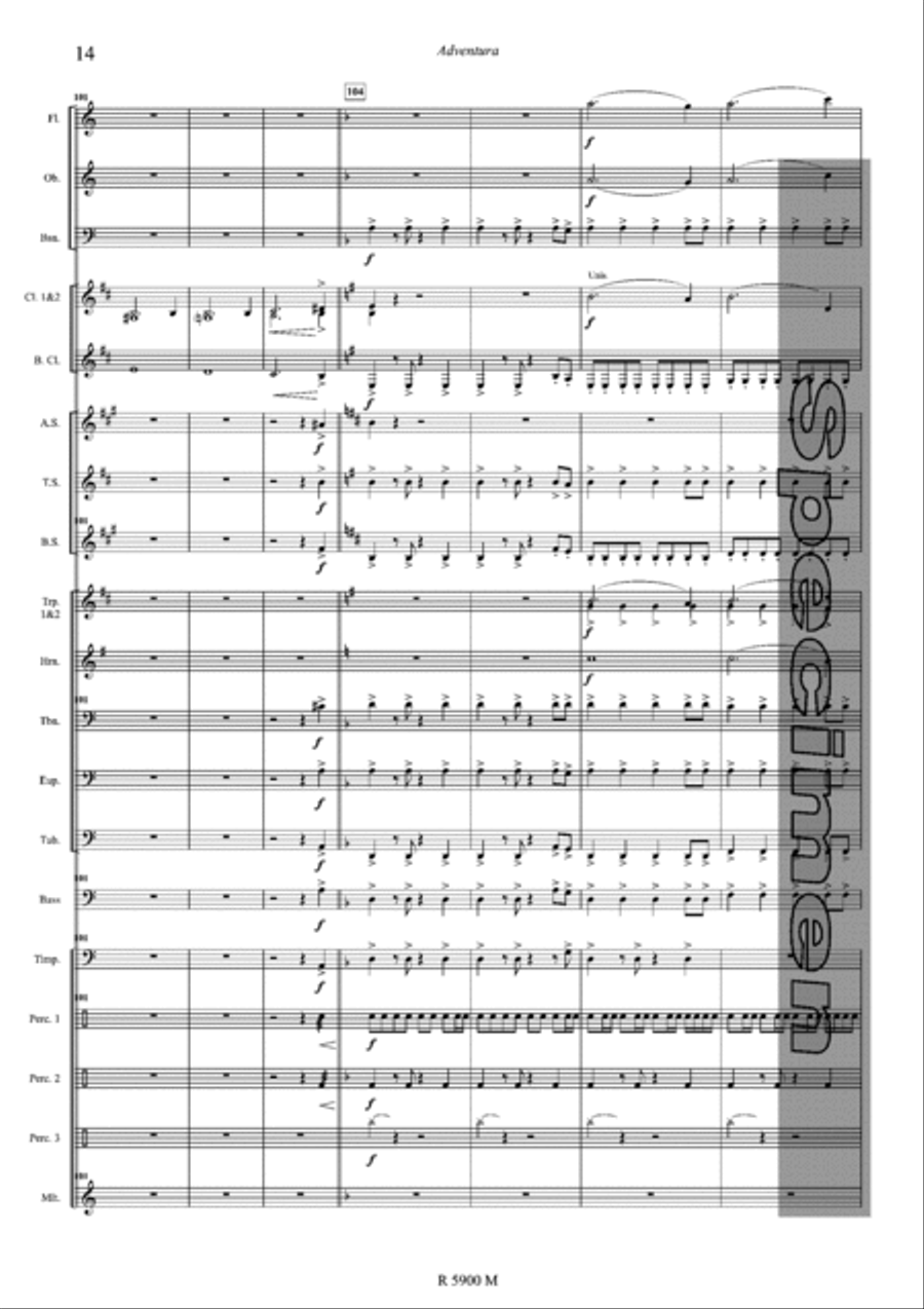 Adventura Concert Band scores gallery preview page 15