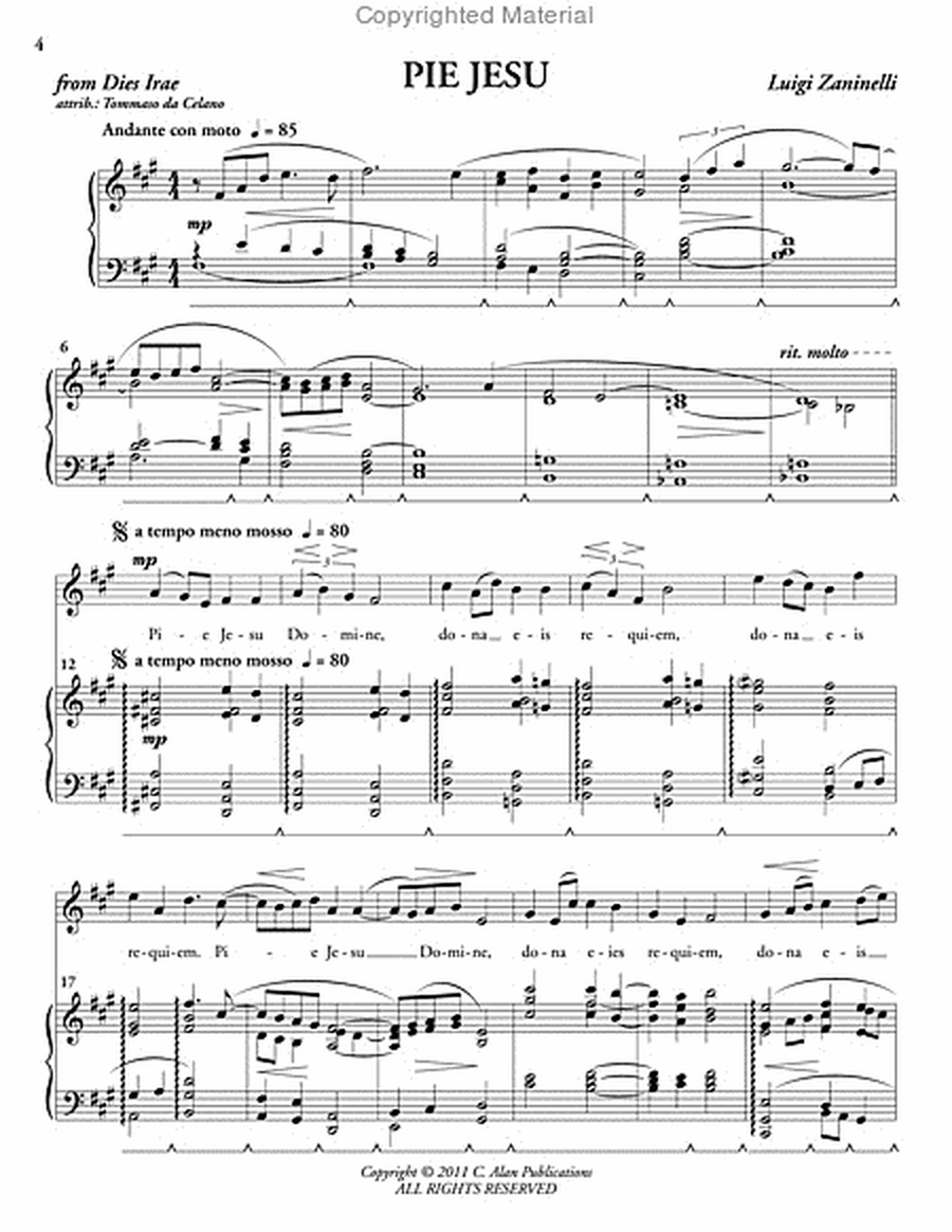 Five Sacred Songs (score & 1 part)