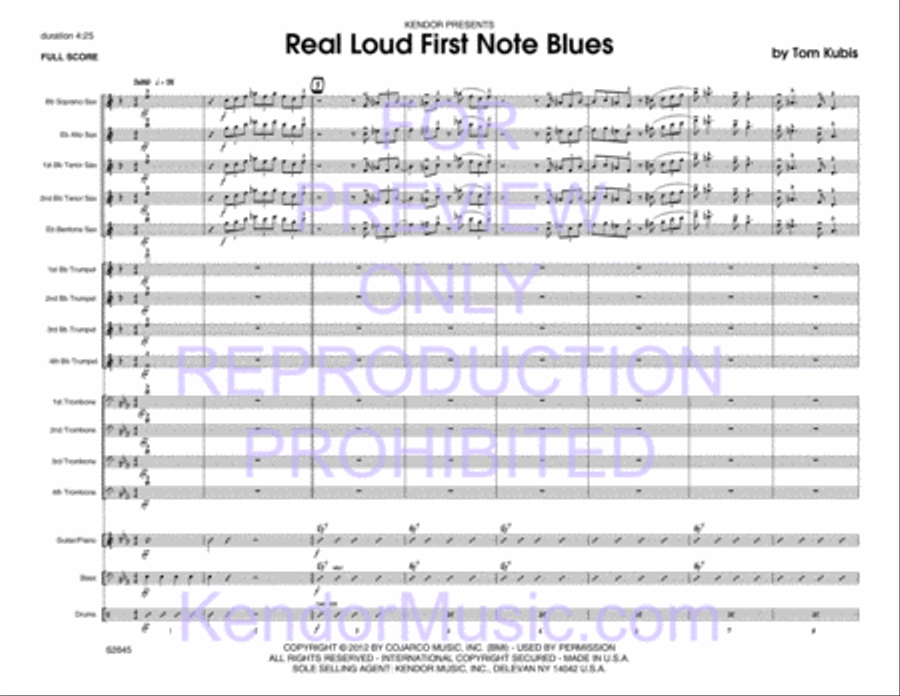 Real Loud First Note Blues Choir scores gallery preview page 2