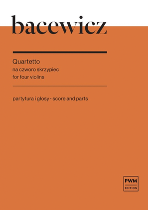 Book cover for Quartet for 4 Violins