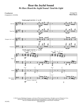 Hear the Joyful Sound - Instrumental Ensemble Score and Parts