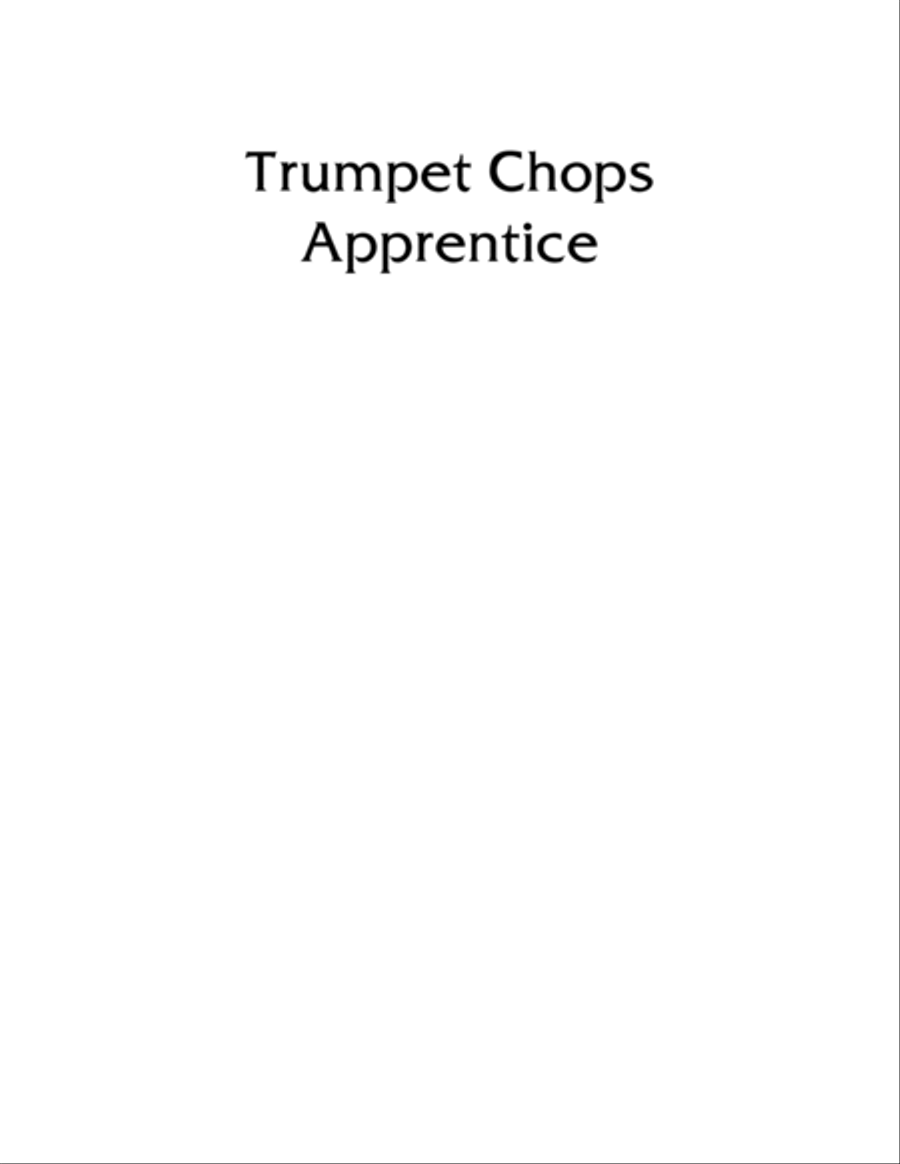 Trumpet Chops Apprentice | Daily Routine Book Trumpet Solo scores gallery preview page 2