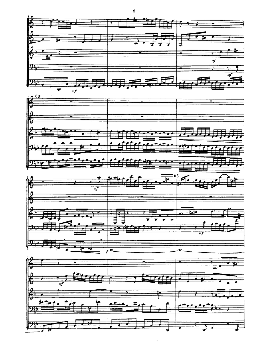 Great Fugue in G Minor for Brass Quintet Brass Quintet scores gallery preview page 6