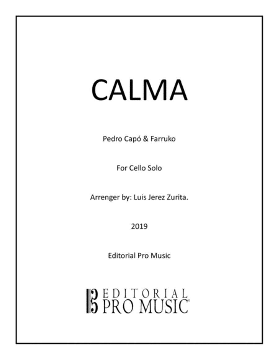 Pedro Cap Pedro Cap Cello Solo scores gallery preview page 1