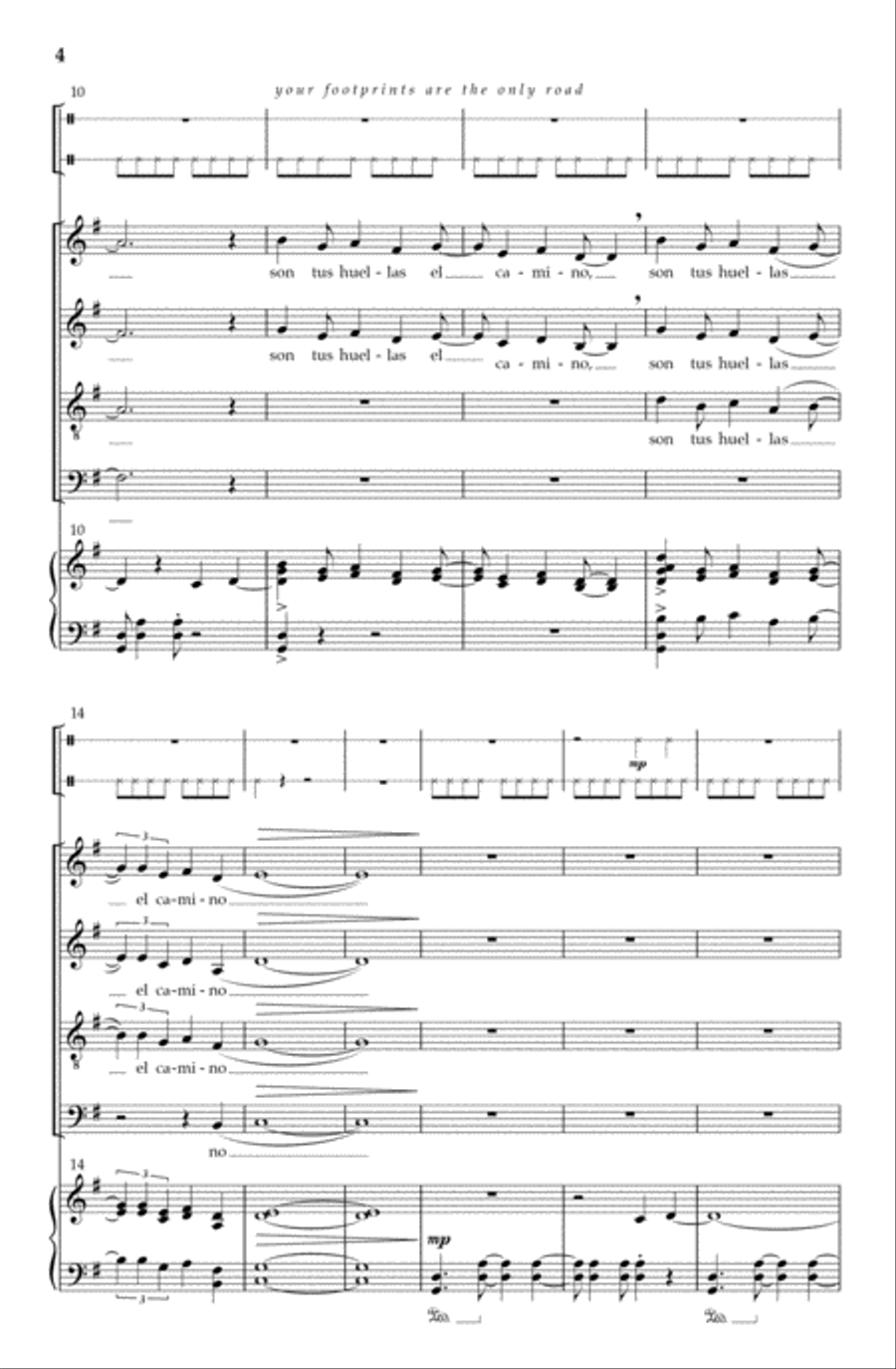 Caminante 4-Part scores gallery preview page 3