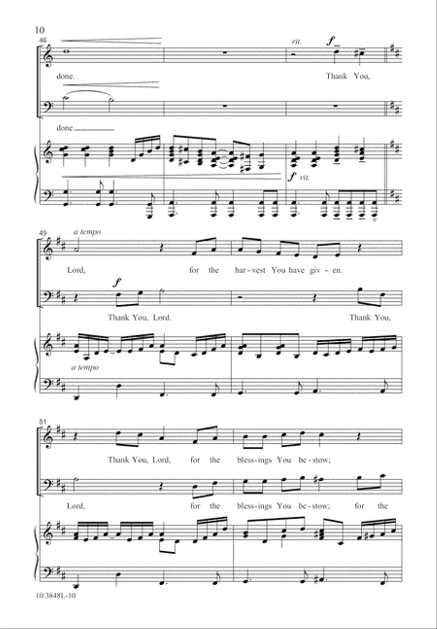 A Thanksgiving Garden 2-Part scores gallery preview page 10