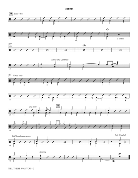 Till There Was You (from The Music Man) (arr. Paris Rutherford) - Drums