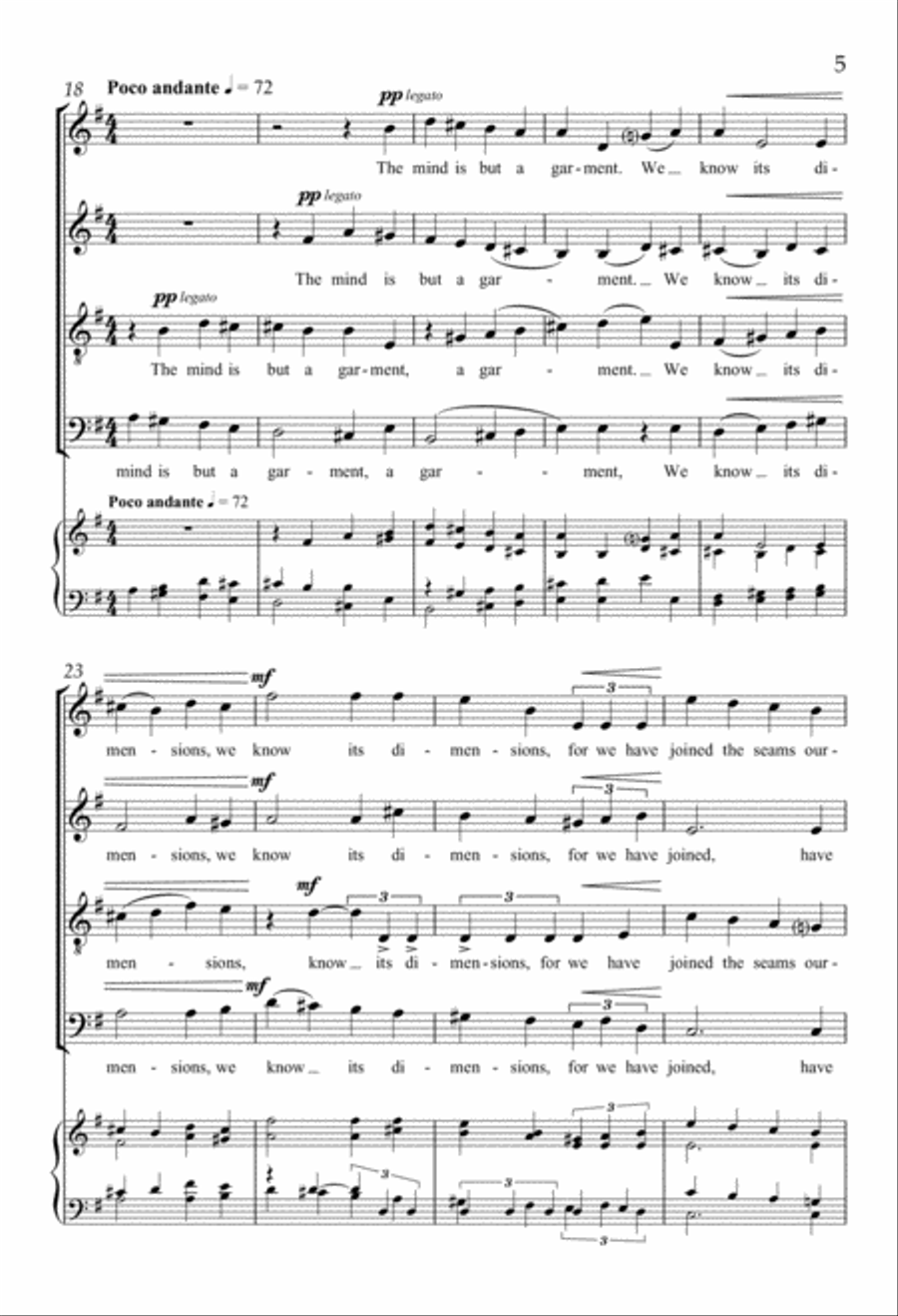 Forever Toward You 4-Part scores gallery preview page 5