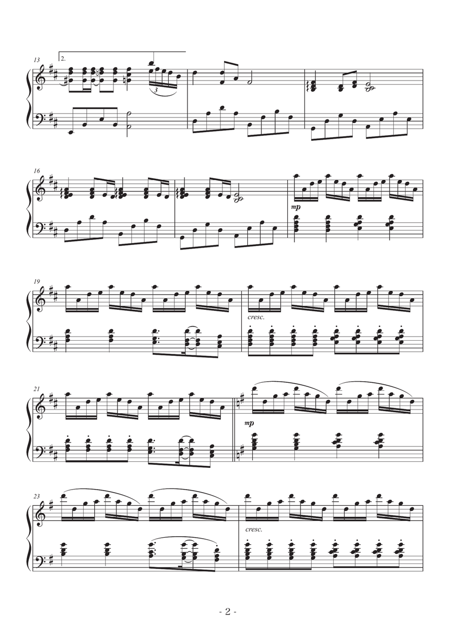 Summer Summer Piano Solo scores gallery preview page 2