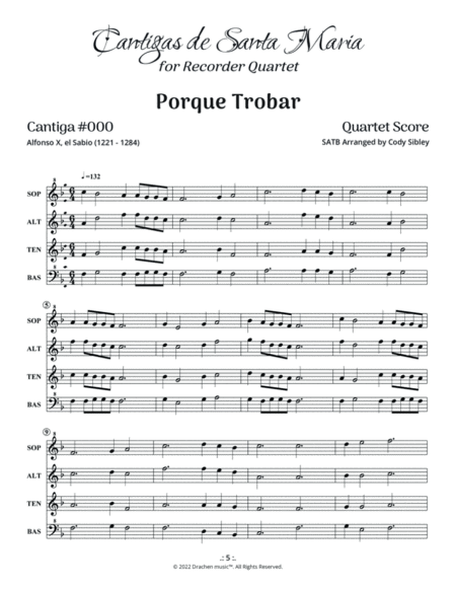 Cantigas de Santa Maria 000 Porque Trobar (Prologue) image number null