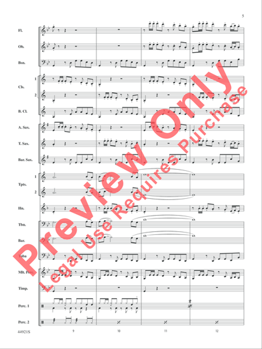 The Man from U.N.C.L.E. (from the Original Motion Picture Soundtrack) Concert Band scores gallery preview page 6