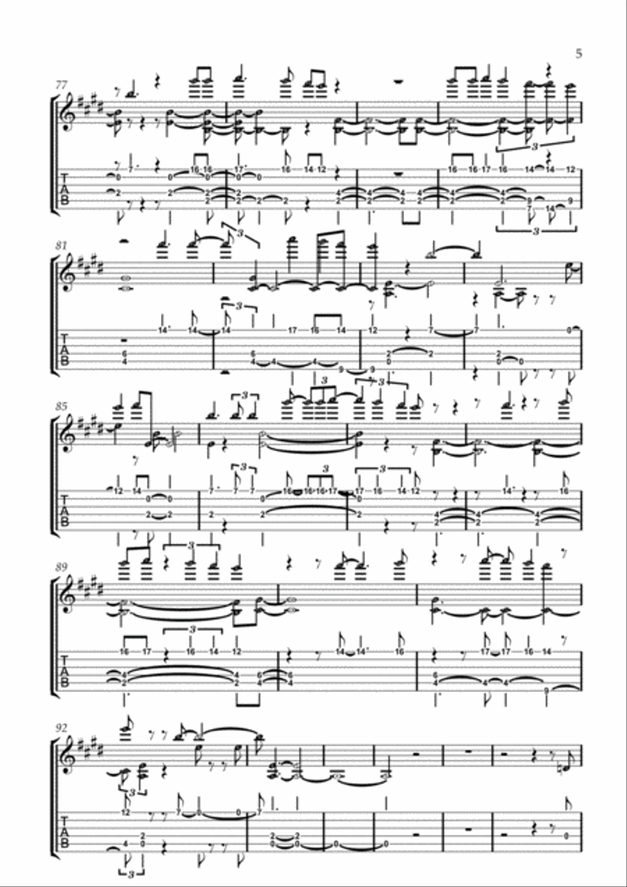 Photograph Electric Guitar scores gallery preview page 5