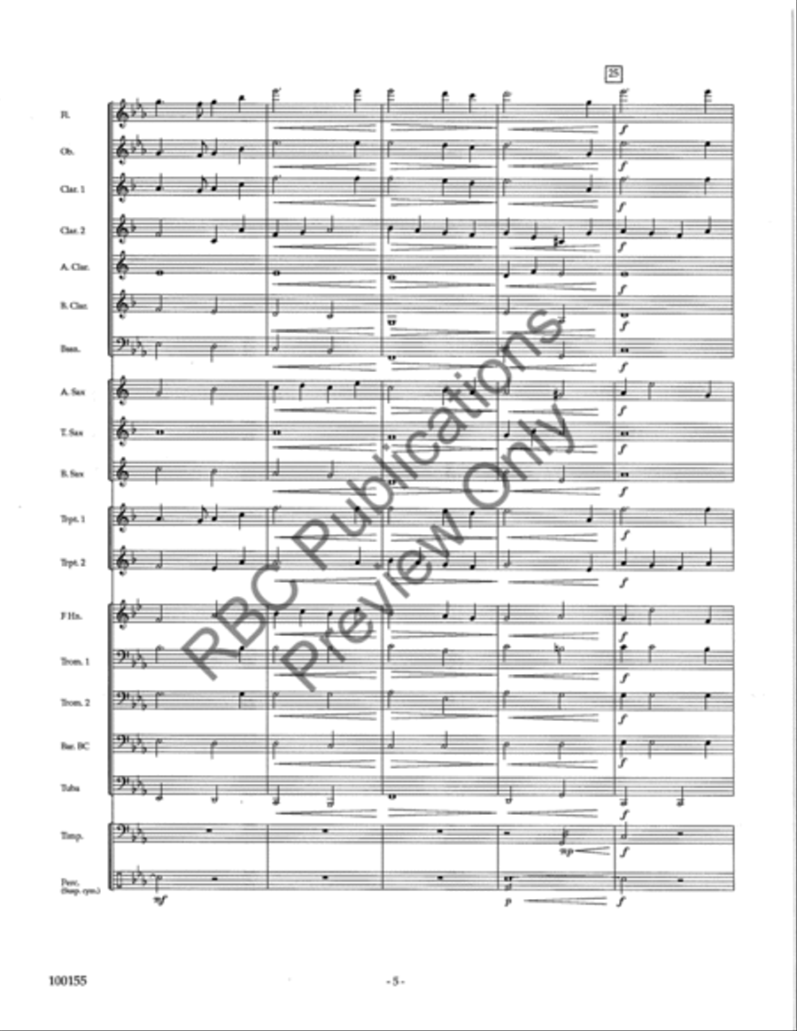 Lyric Essay Concert Band scores gallery preview page 8