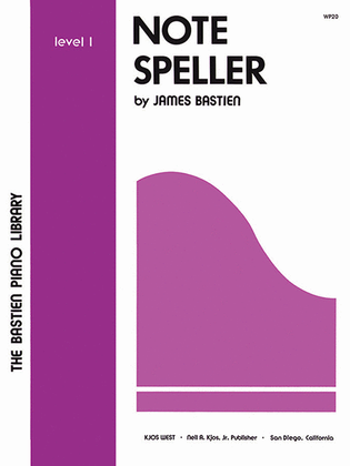 Book cover for Note Speller, Level 1