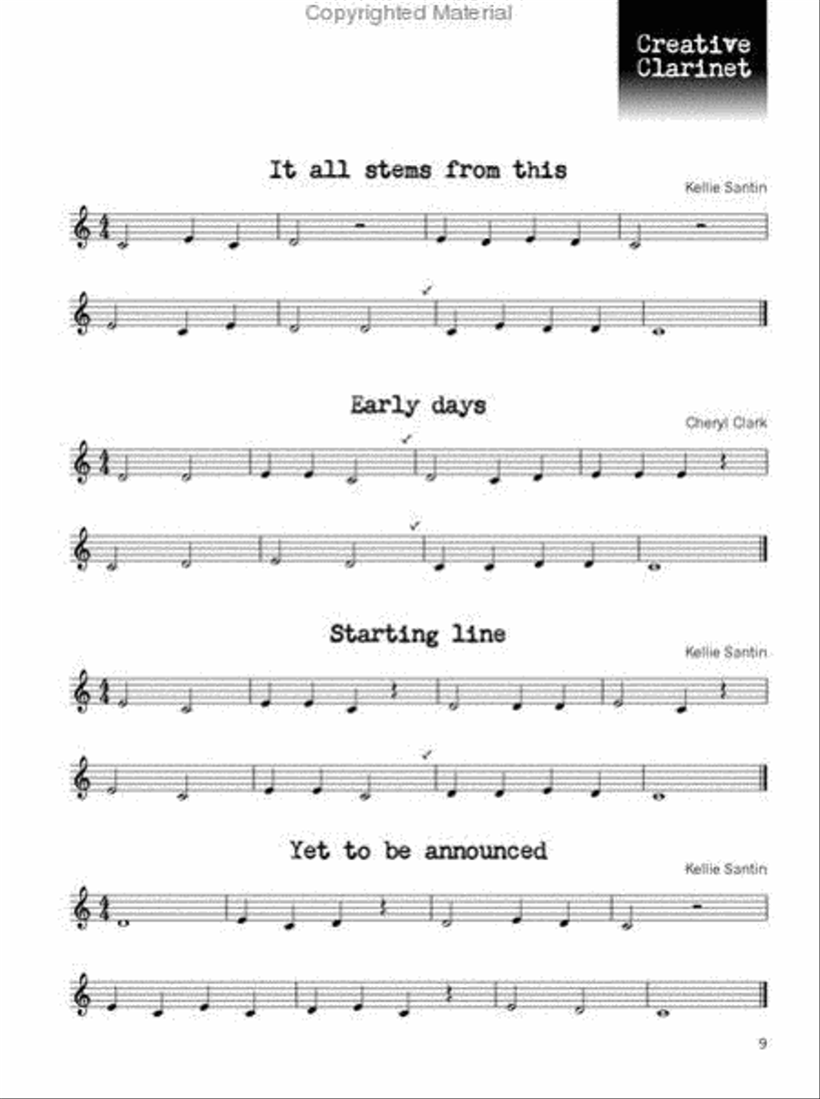 Creative Clarinet + CD Creative Clarinet + CD Clarinet scores gallery preview page 3