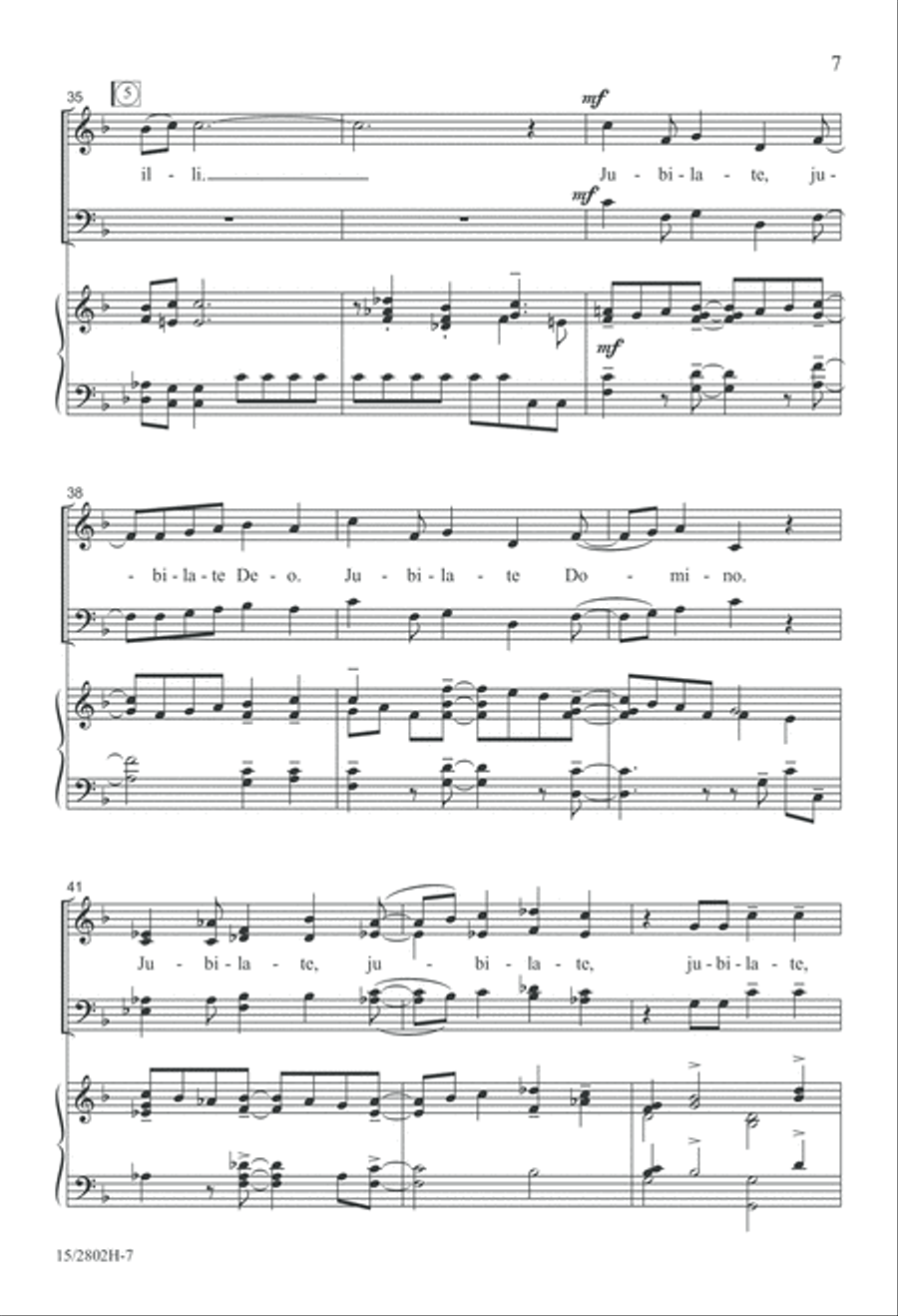 Festival Jubilate Festival Jubilate 4-Part scores gallery preview page 8