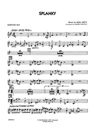 Book cover for Splanky: E-flat Baritone Saxophone