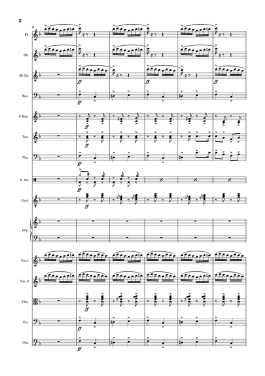 Overture - Oklahoma! Full Orchestra scores gallery preview page 2