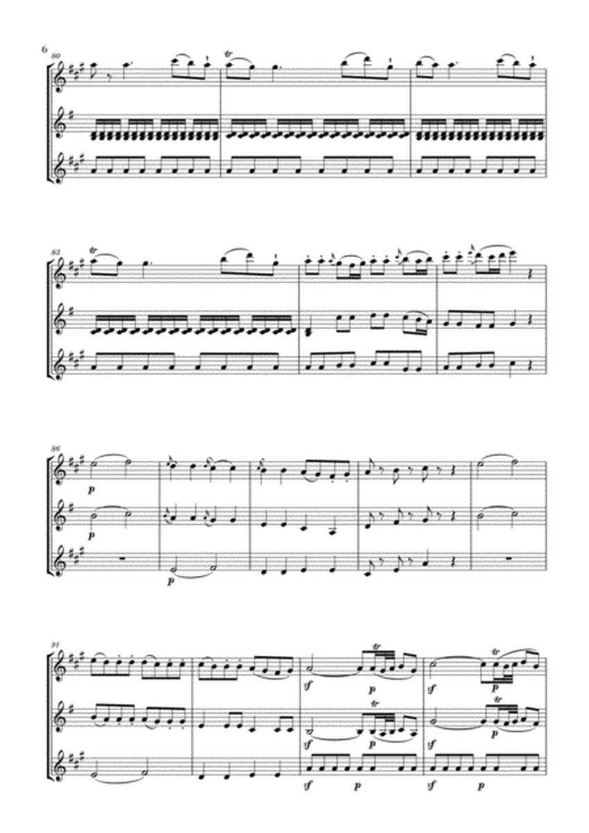 Eine Kleine Nachtmusik for Clarinet, Violin and Bass Clarinet image number null