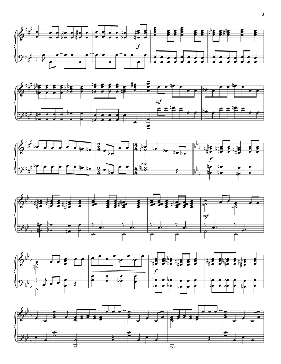 Bohemian Rhapsody Piano Solo scores gallery preview page 3