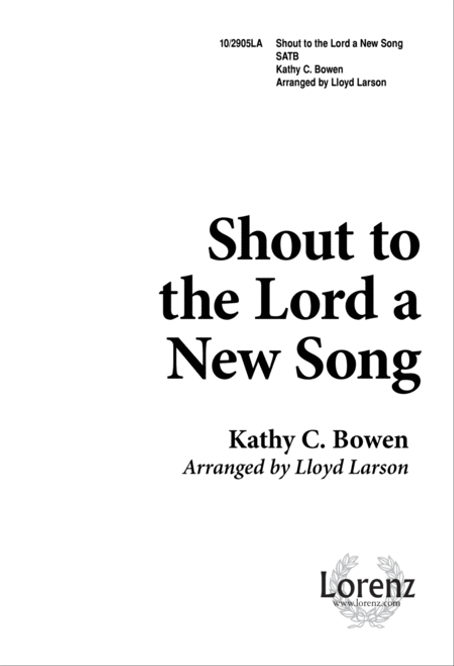 Shout to the Lord a New Song 4-Part scores gallery preview page 1